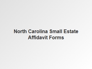North Carolina Small Estate Affidavit Rules